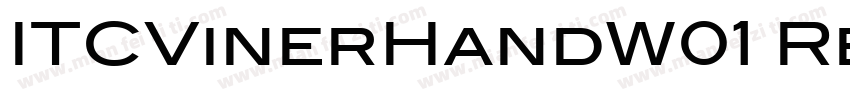 ITCVinerHandW01 Regularttf字体转换